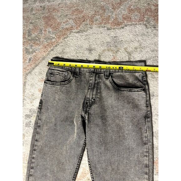 Levi’s 512 Jeans W31 L32 | Black Faded High Rise Tapered Denim - Picture 8 of 10
